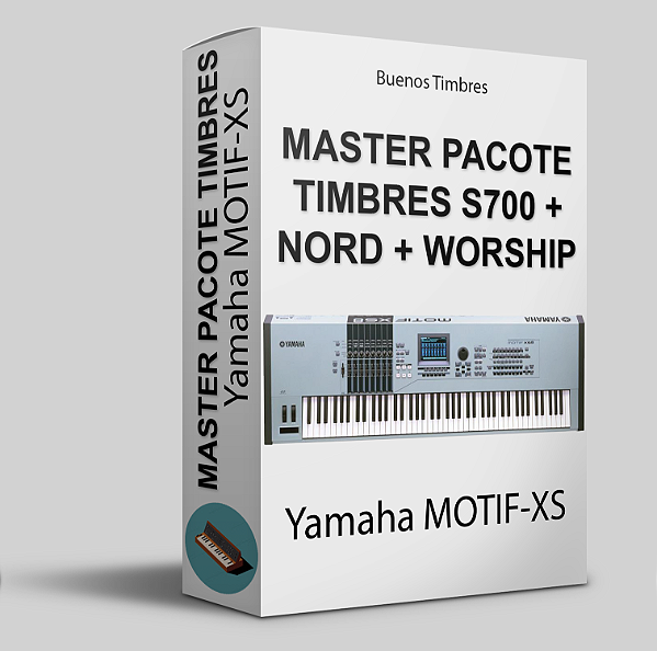 Master pacote de timbres S700 + Nord + Worship para Yamaha MOTIF-XS