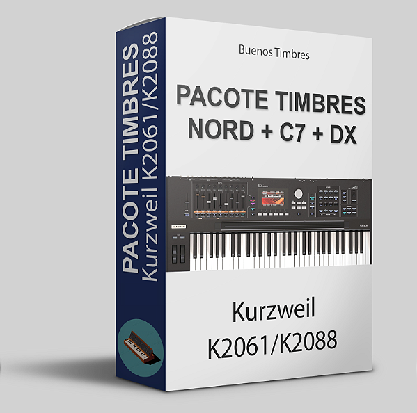 Pacote de timbres Nord + C7 + DX para Kurzweil K2061 e K2088