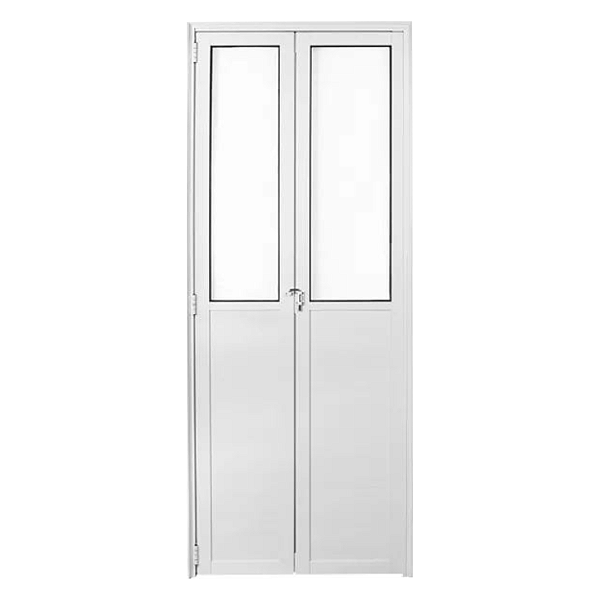 Porta Camarão Lambril com Vidro Mini Boreal - Alumínio Branco - Linha 25