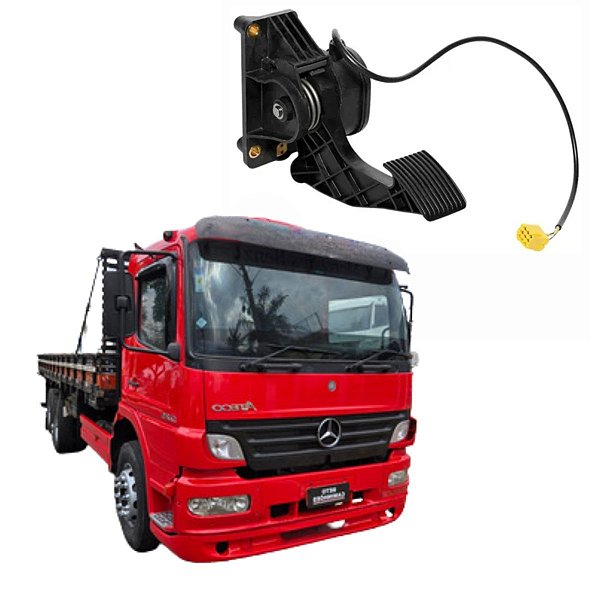 PEDAL DO ACELERADOR COM SENSOR 24V 6 VIAS PARA MERCEDES HPN