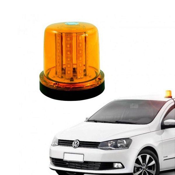 GIROFLEX LED AUTOMOTIVO 12V ÂMBAR 7 MODOS PARA CARRO E MOTO