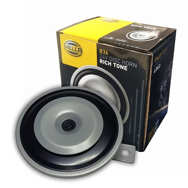 BUZINA AUTOMOTIVA 24V UNIVERSAL 116DB UNITÁRIO 113MM HELLA