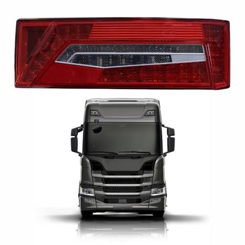 LANTERNA TRASEIRA LED 24V PARA CAMINHAO SCANIA NTG XT DIR