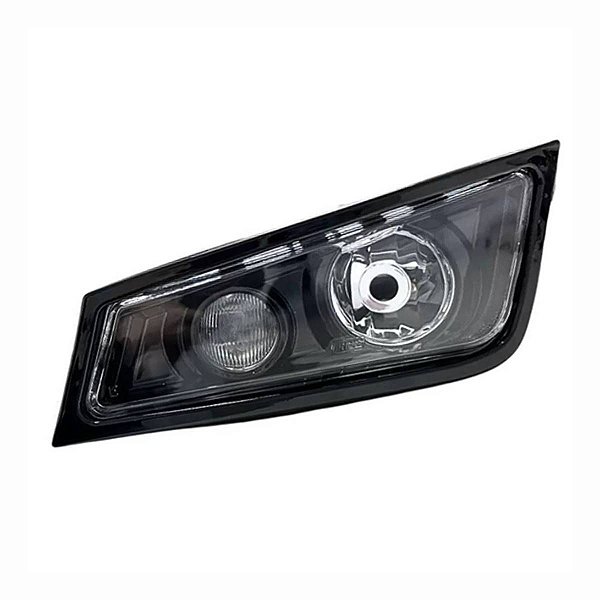FAROL AUXILIAR VOLVO FH/FM 09-13 ESQ BLACK C/LONGO E NEBLINA