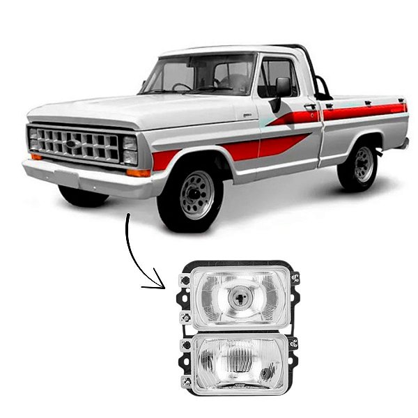 FAROL DIREITO PARA FORD F1000/F4000 85-93 NINO ORIGINAL