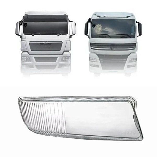 LENTE FAROL AUXILIAR PARA MAN  TGX CRISTAL LADO DIREITO EDN