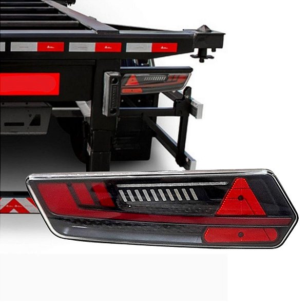 LANTERNA TRASEIRA LED S96 FLASHING 24V ESQ SINALSUL