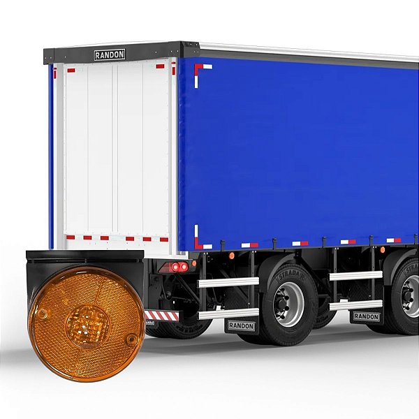 LANTERNA LATERAL 88MM AMARELA C/SUPORTE RANDON SINALSUL