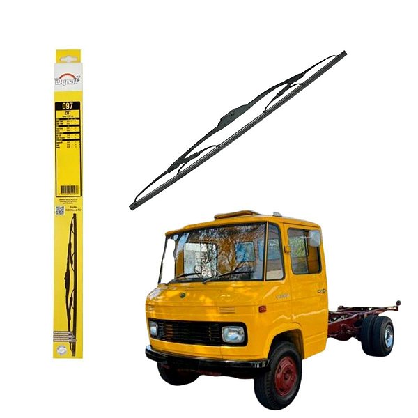 PALHETA LIMPADOR DIANT PARA CAMINHÃO MERCEDES DYNA PRETO 20P