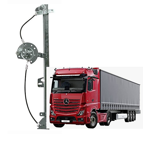 MÁQUINA MANUAL VIDRO DIREITO MERCEDES 1938S ATEGO AXOR ZINNI