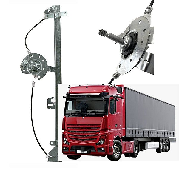 MÁQUINA MANUAL VIDRO DIREITO PARA MERCEDES 1938S ATEGO AXOR