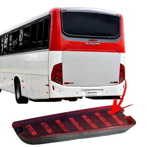 LANTERNA TRASEIRA RODOFORT LE EUROLINE VERSÃO B VERMELHA 24V