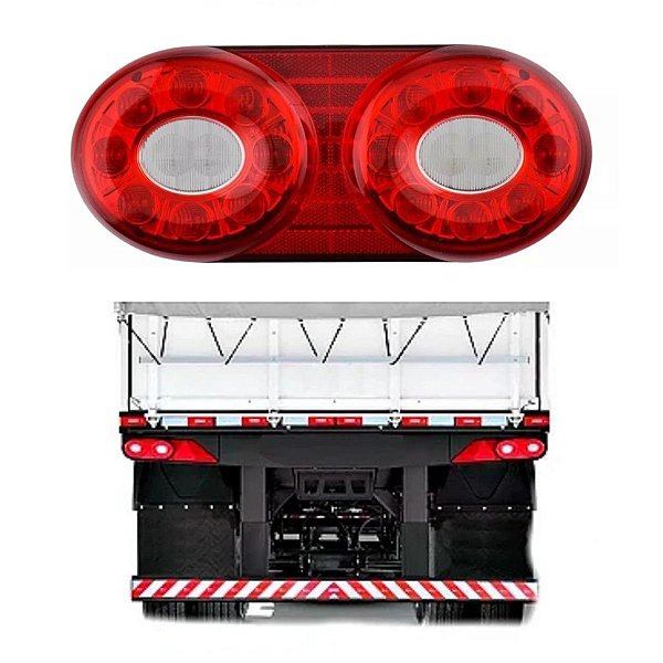 LANTERNA TRASEIRA LED BIVOLT RANDON STYLE II COM CONECTOR