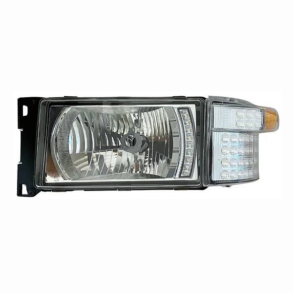 FAROL SCANIA SÉRIE 4 ESQ COM PISCA E LANTERNA INTEGRADOS