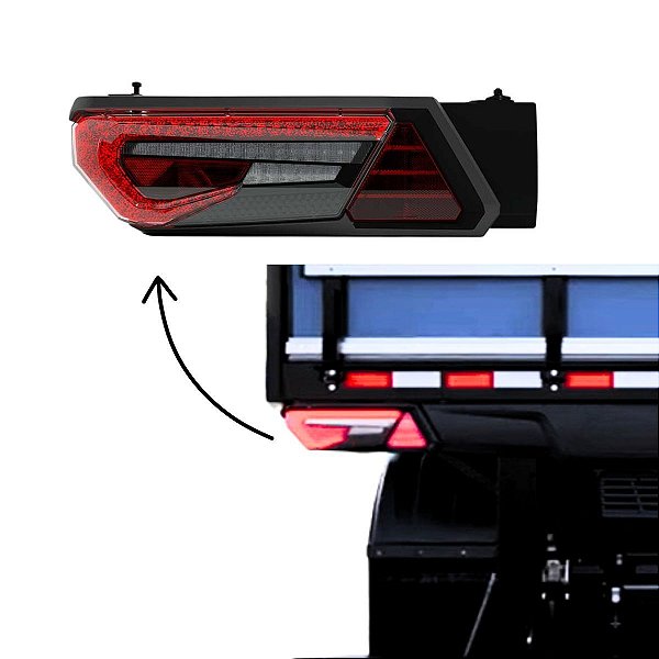 LANTERNA SUPERIOR VOLKAN BRASLUX LED BIVOLT LADO ESQUERDO