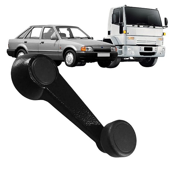 MANIVELA VIDRO MANUAL PARA FORD CARGO / ESCORT 87A92 PRETO