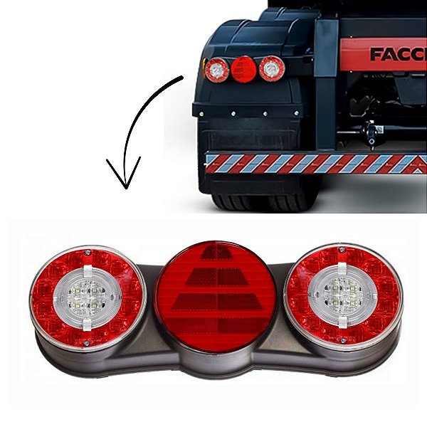 LANTERNA TRASEIRA FACCHINI 2017 BIVOLT LADO ESQUERDO ASPÖCK