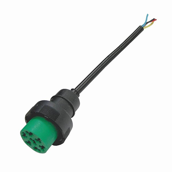 CONECTOR 5 VIAS LANTERNA TRASEIRA GUERRA VERDE 20CM