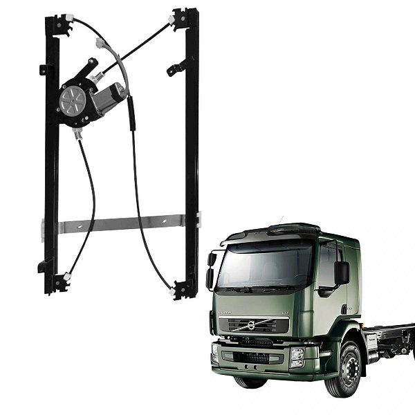 MAQUINA DE VIDRO COM MOTOR VOLVO VM APOS 04 24V DIREITO