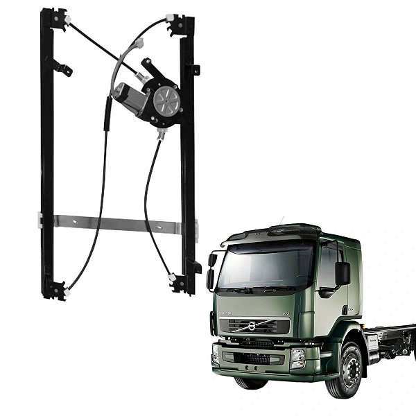 MAQUINA DE VIDRO COM MOTOR VOLVO VM APOS 04 24V ESQUERDO