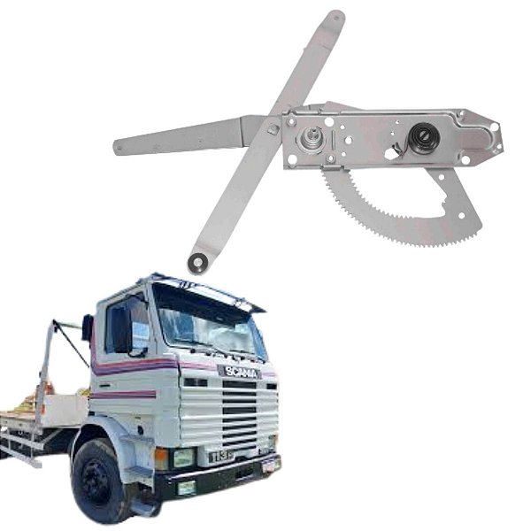MAQUINA DE VIDRO SCANIA T/R APOS 1988 LADO DIREITO MANUAL