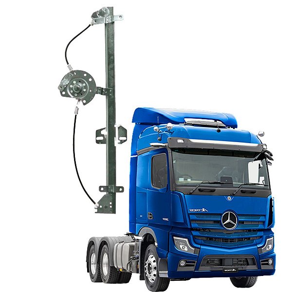 MAQUINA VIDRO MANUAL MERCEDES AXOR ATEGO LADO DIREITO