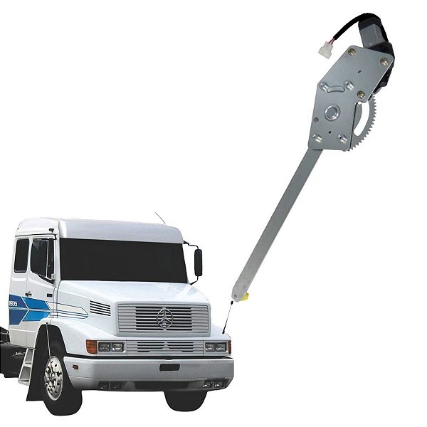 MAQUINA DE VIDRO COM MOTOR MERCEDES 709/1935 91 A 00 24V ESQ