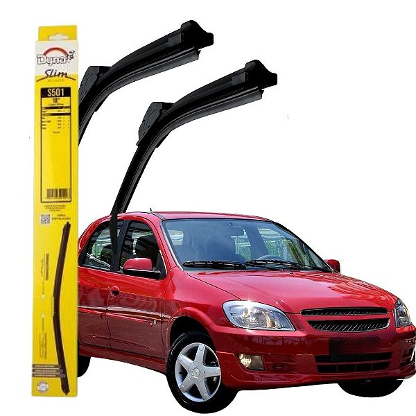KIT LIMPA PARABRISA PALHETA PARA CELTA CORSA PRISMA 18P DYNA
