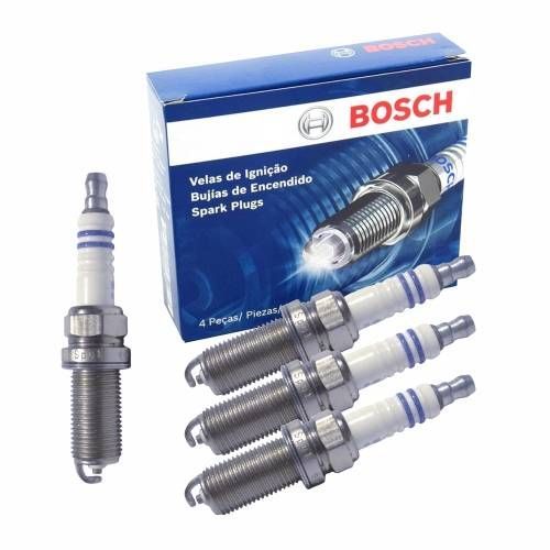 KIT 4 UN JOGO DE VELAS BOSCH 12V CITROEN PEUGEOT FLEX GNV