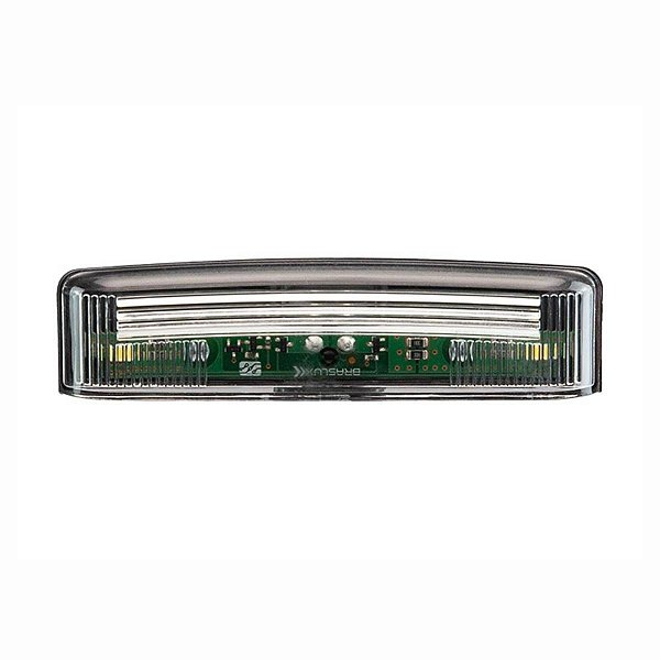 LANTERNA DE PLACA LED 100MM CRISTAL BIVOLT BRASLUX