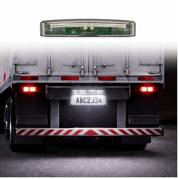 LANTERNA DE PLACA LED 100MM CRISTAL P CARRETA BIVOLT BRASLUX