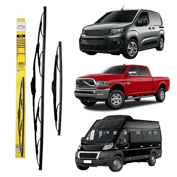 PAR PALHETA LIMPADOR 22P PARA BOXER SPRINTER DAILY DODGE RAM