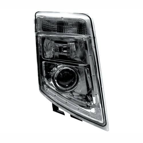 FAROL VOLVO FH13 APÓS 2010 LADO DIREITO H7 H7 C/ PISCA EDN