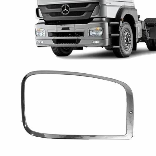 ARO MOLDURA FAROL PRINCIPAL PARA MERCEDES AXOR LD CROMADO