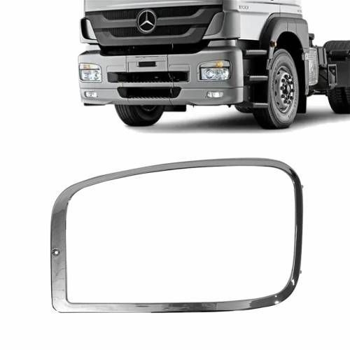 ARO MOLDURA FAROL PRINCIPAL PARA MERCEDES AXOR LE CROMADO