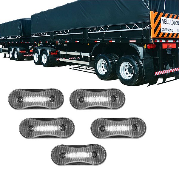 KIT 5 SIDELIGHT LANTERNA LATERAL PARA FACCHINI 24V ASPOCK