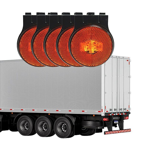 KIT 5 UN LANTERNA DELIMITADORA PARA RANDON C/ SUPORTE BIVOLT