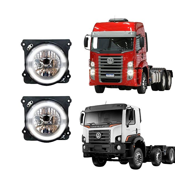 PAR FAROL DIANTEIRO P/ VW CONSTELLATION EURO6 2023 CRISTAL