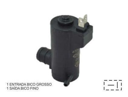 BOMBA AGUA 24V LIMPADOR PARA-BRISA UNIV BICO GROSSO 1 SAIDA