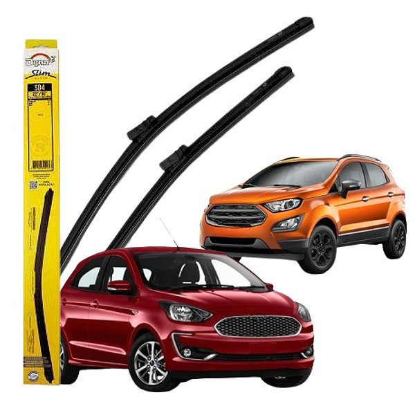 PAR PALHETA LIMPADOR DIANT PARA ECOSPORT KA+ ORIGINAL DYNA