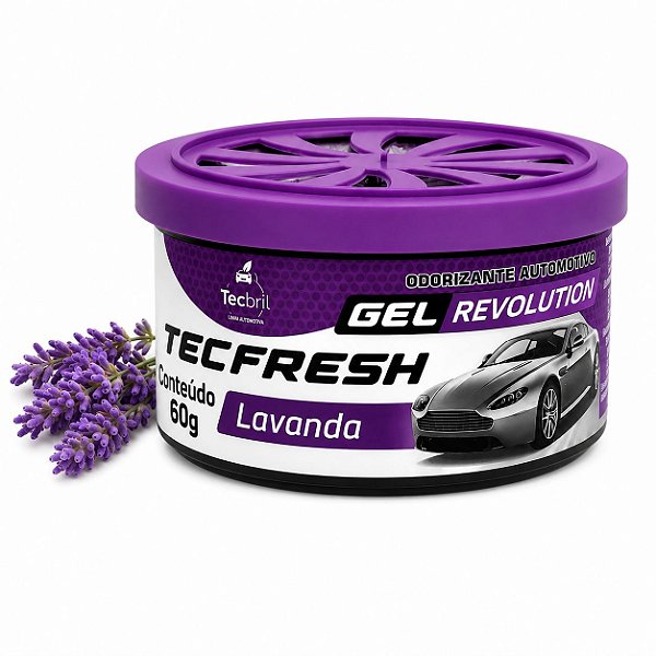 AROMATIZANTE GEL CHEIRINHO LAVANDA PERFUME CARRO TECFRESH