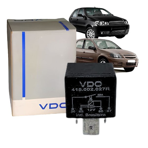 RELE AUXILIAR ELETRICO UNIVERSAL 12V PARA FIAT GM VW FORD
