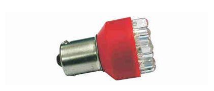 LAMPLED 1141 24V 1 POLO 1W (VERMELHA) JOGO COM 2 PECAS