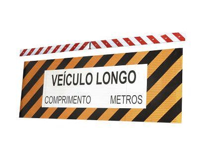 FAIXA REFLETIVA ZEBRADA VEÍCULO LONGO TMX CAMINHAO CARRETA