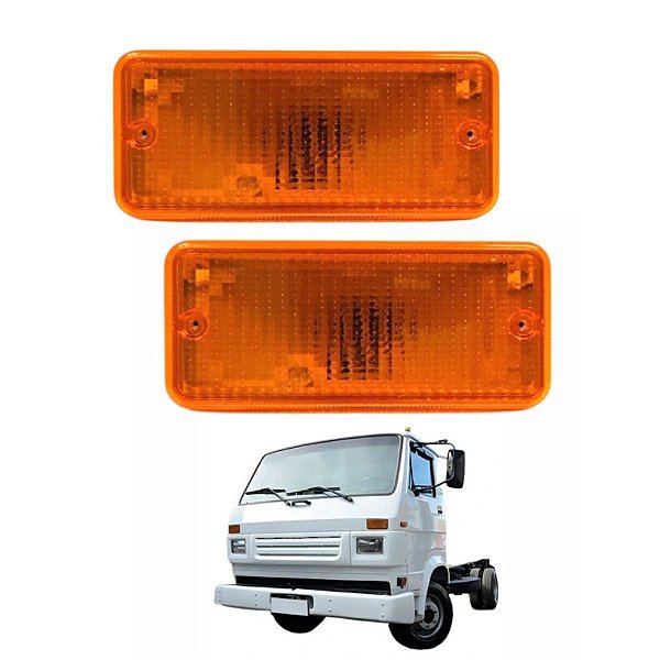 PAR LANTERNA PISCA DIANTEIRA PARA CAMINHAO VOLKS LD E LE AM