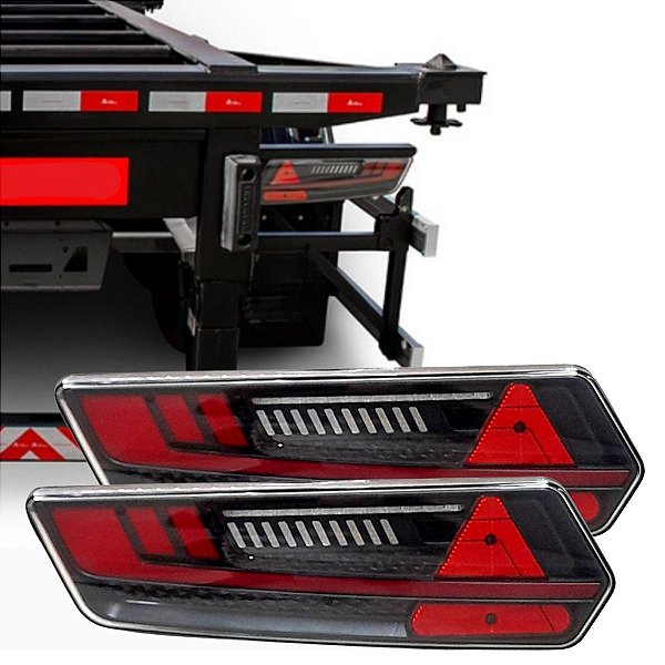 PAR LANTERNA TRASEIRA S96 FLASHING MULTIFUNÇÃO 24V SINALSUL