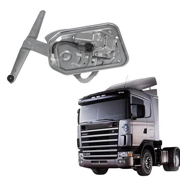 MAQUINA DE VIDRO COM MOTOR INVERTIDO SCANIA SERIE 4 24V LE