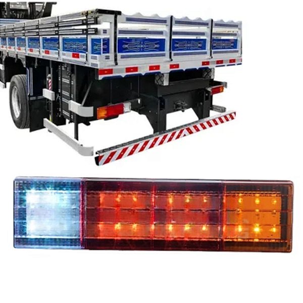 LANTERNA TRASEIRA PARA MERCEDES 96-18 LED BIVOLT LD TRICOLOR