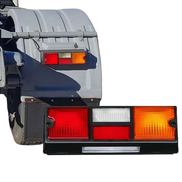 LANTERNA TRASEIRA PARA SCANIA 113/143 SEM VIGIA LD TRICOLOR