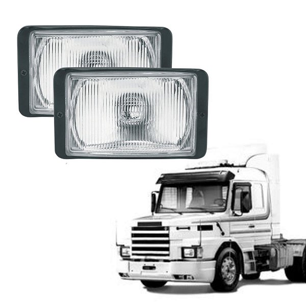 PAR FAROL AUXILIAR NEBLINA CRISTAL PARA MERCEDES SCANIA NINO